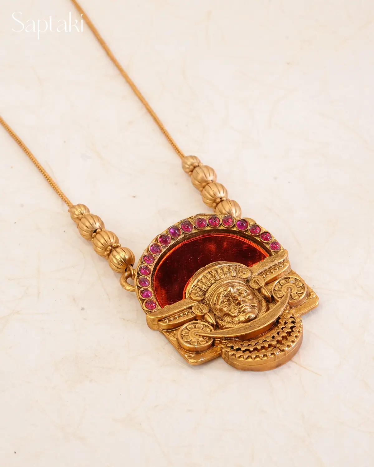 Theyyam Heritage Pendant Necklace - Image 2