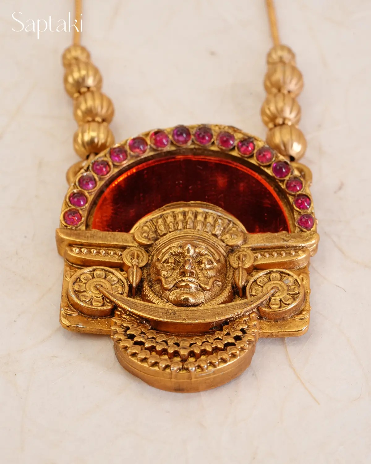 Theyyam Heritage Pendant Necklace - Image 4